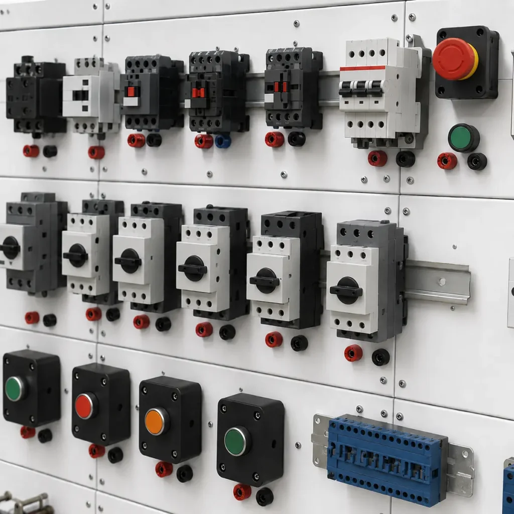 Componentes didácticos de un banco de prácticas eléctricas