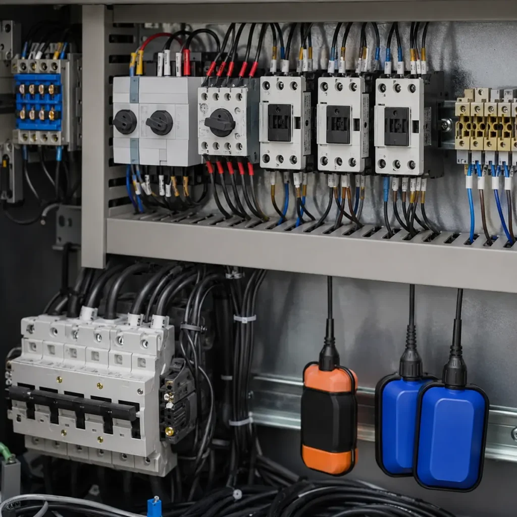 Guardamotor y contactores de tablero eléctrico para bombas de agua